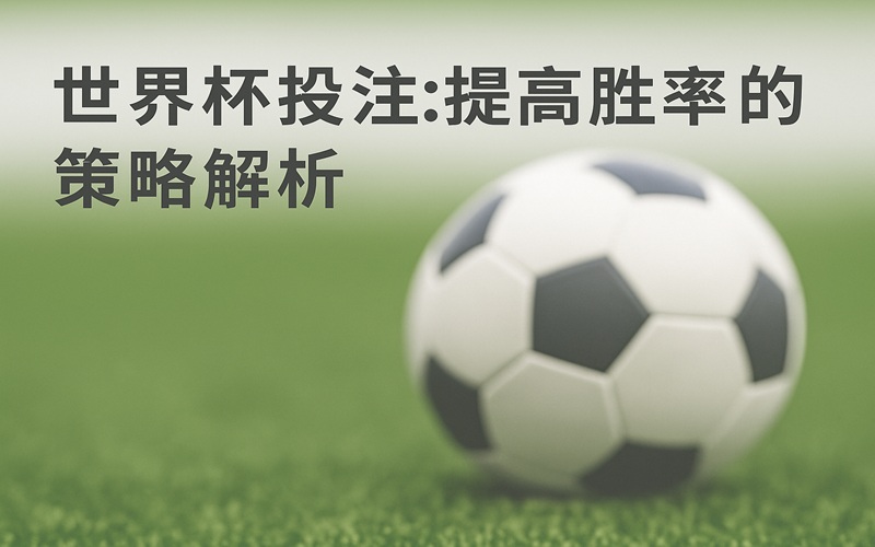 2026世界杯投注策略解析:用数据与逻辑打造稳定盈利(图1) 2026世界杯投注策略解析.jpg